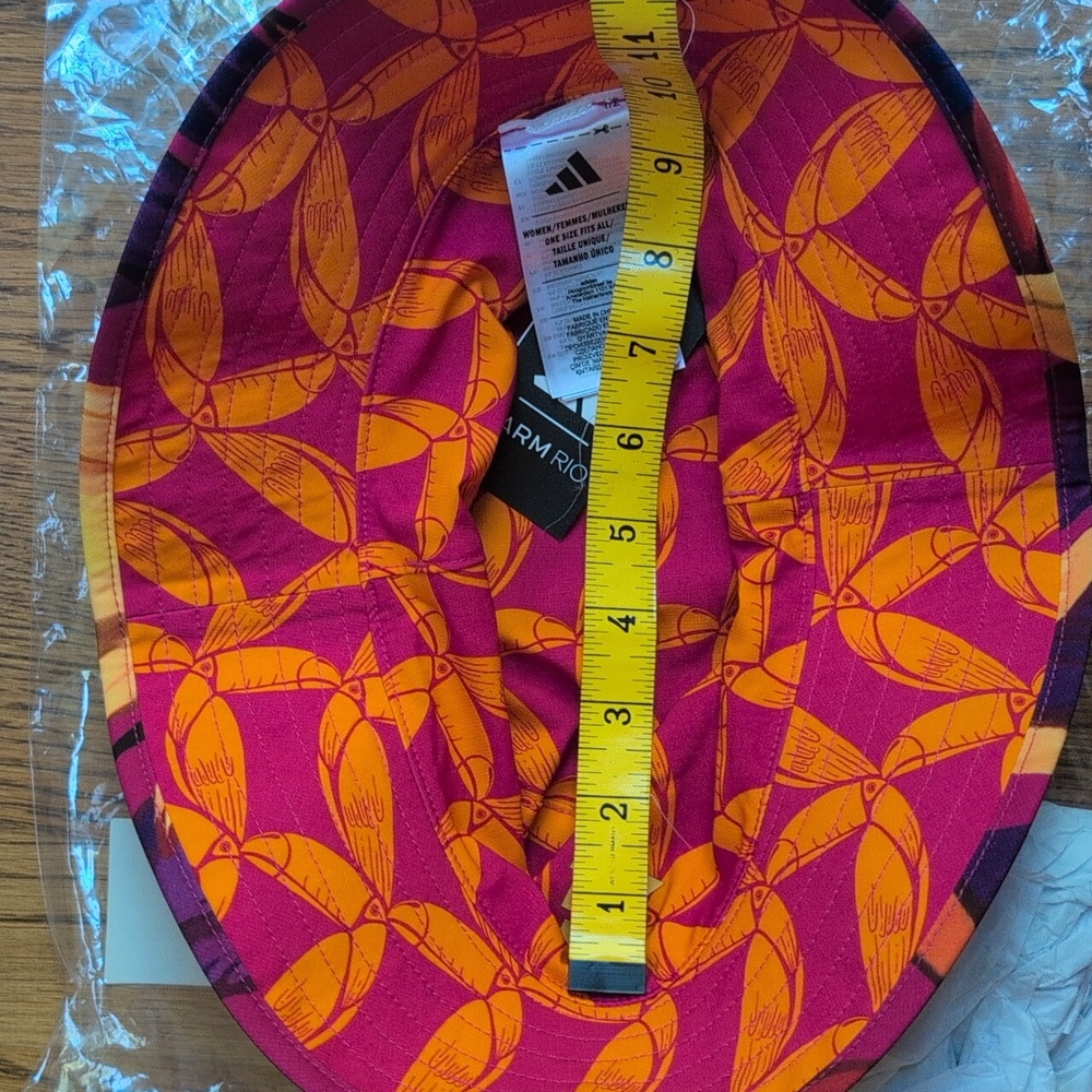 NWT FARM Rio Reversible Bucket Hat Adidas Collab Multicolor Tropical Print - Picture 5 of 8
